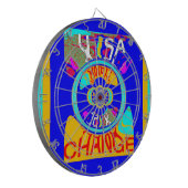 USAの鮮やか変更:声明はっきりした ダーツボード (正面左)