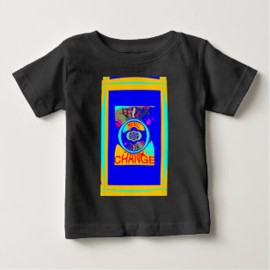 USAの鮮やか変更:声明はっきりした ベビーTシャツ