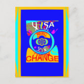USAの鮮やか変更:声明はっきりした ポストカード (正面)