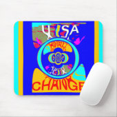 USAの鮮やか変更:声明はっきりした マウスパッド (マウス)