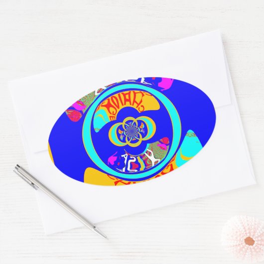 USAの鮮やか変更:声明はっきりした 楕円形シール (封筒)