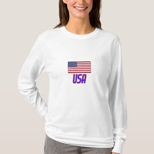 USAのSweatshirt Tシャツ (正面)