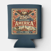 USAアメリカ建国250周年ヴィンテージパトリオティック 缶クーラー (裏面)