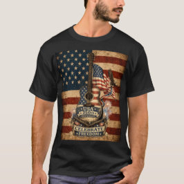 USAアメリカ建国250周年ヴィンテージパトリオティック Tシャツ