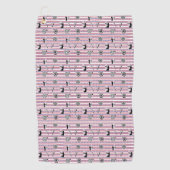 USAアーチェリーのシルエットパターン ゴルフタオル (正面)