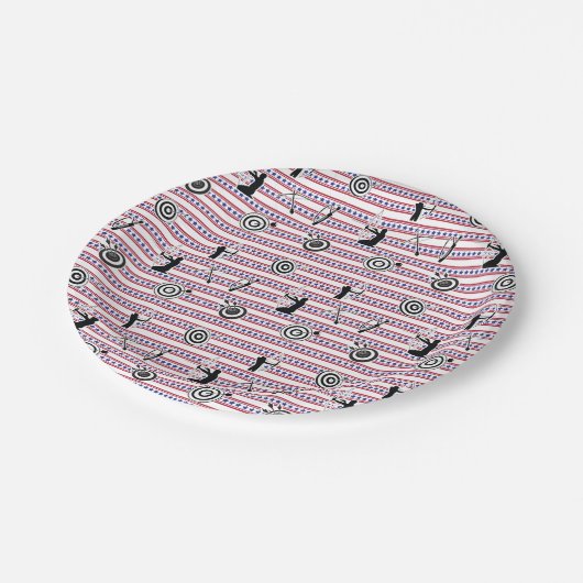 USAアーチェリーのシルエットパターン ペーパープレート (アングル)