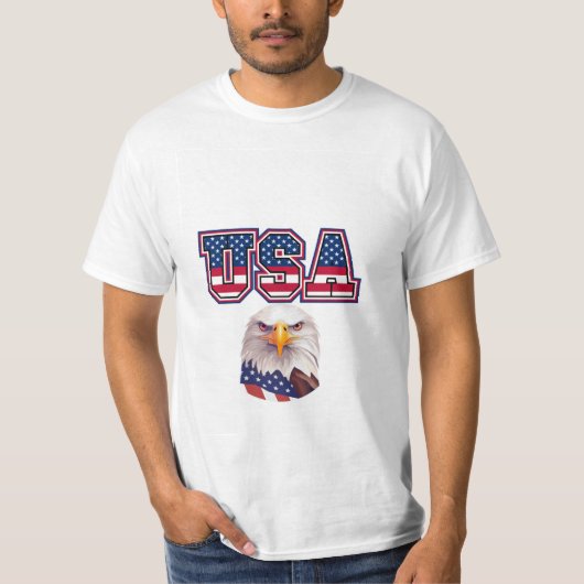 USAアートTシャツデザイン Tシャツ (正面)