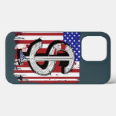 USAインスパイアードラーバージョンのスマホケース Case-Mate iPhoneケース (裏面 (横))