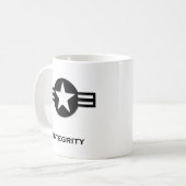 USAインテグリティ黒 コーヒーマグカップ (正面左)