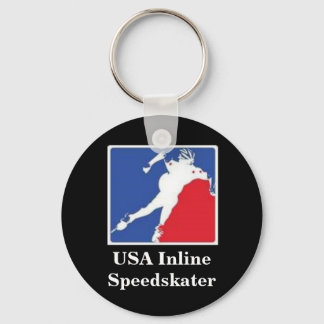 USAインラインスピードスケーターのキーチェーン キーホルダー