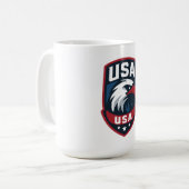 USAイーグルスポーツクレスト コーヒーマグカップ (正面左)