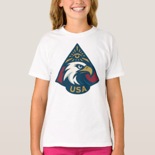 USAイーグルピラミッドエンブレム — プロビデンスの目 Tシャツ