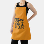 USAイーグル愛国的なデザイン – 星とストライプスタイル エプロン (インサイチュ)