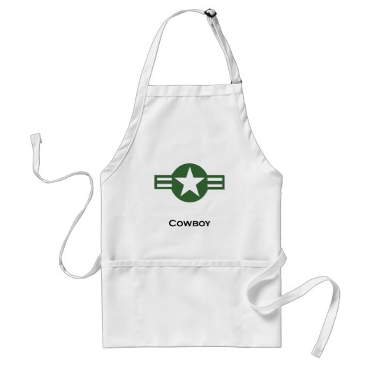 USAカウボーイグリーン スタンダードエプロン (正面)
