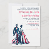 USAカップル結婚式招待状 招待状 (正面)