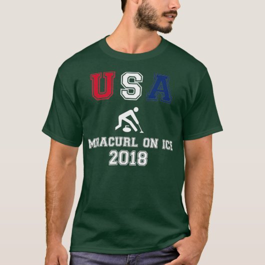 USAカーリング奇跡の氷上2018 Tシャツ_1 Tシャツ (正面)