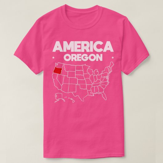 USAギフトオレゴン州 Tシャツ (デザイン正面)