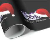 USAクラウン恋しく思&サンタハットクリスマスギフトラップ ラッピングペーパー (ロールコーナー)