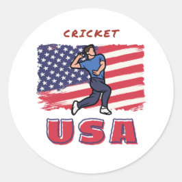 USAクリケットファンファストボウリングをする人、 クリケットの投手 ラウンドシール