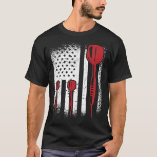 USAグラフィックダーツプレーヤーダーツダーツボードブルズアイT Tシャツ