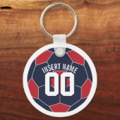 USAサッカーのインサート名 キーホルダー (裏面)