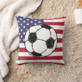 USAサッカースケッチ クッション (ブランケット)