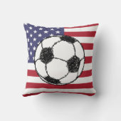 USAサッカースケッチ クッション (裏面)