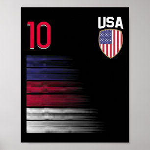 USAサッカー小旗ジャージ ポスター