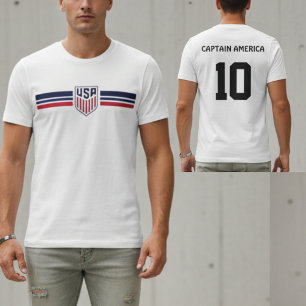 USAサッカー2026ワールドカップ メンズTシャツ Tシャツ