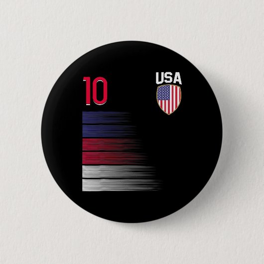 USAサッカーLLフラグジャージ 缶バッジ (正面)