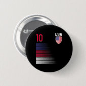 USAサッカーLLフラグジャージ 缶バッジ (正面&裏面)