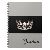 USAシルバ恋しく思ークラウンノート名前をカスタムする ノートブック (正面)