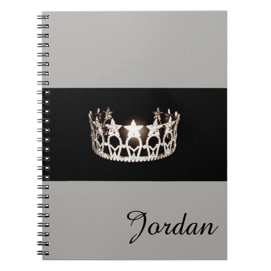 USAシルバ恋しく思ークラウンノート名前をカスタムする ノートブック (正面)