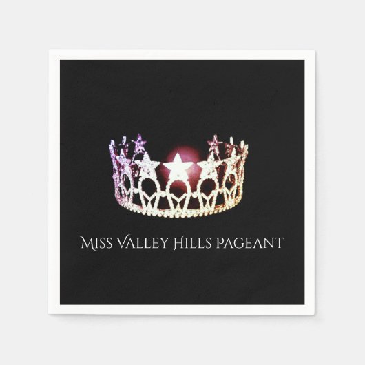 USAシルバ恋しく思ークラウン紙ナプキンス スタンダードカクテルナプキン (正面)