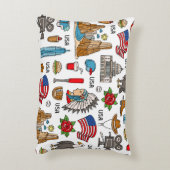 USAシンボルヴィンテージシームレスパターン アクセントクッション (裏面(縦))