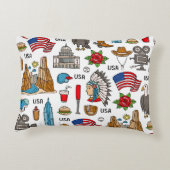 USAシンボルヴィンテージシームレスパターン アクセントクッション (裏面)
