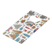 USAシンボルヴィンテージシームレスパターン クレジットカード栓抜き (裏面アングル)