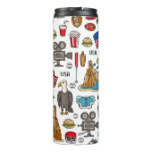 USAシンボルヴィンテージシームレスパターン タンブラー (裏面)