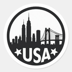 USAスカイラインシルエット ラウンドシール