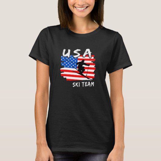 USAスキーTシャツ Tシャツ (正面)