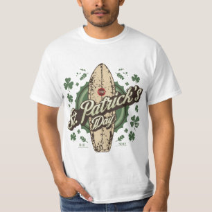 USAスクリーンプリントレトログリーンアイリッシュ動揺して Tシャツ