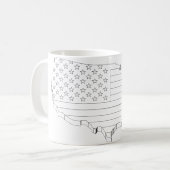 USAスケッチ コーヒーマグカップ (正面左)