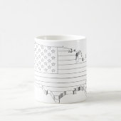 USAスケッチ コーヒーマグカップ (中央)