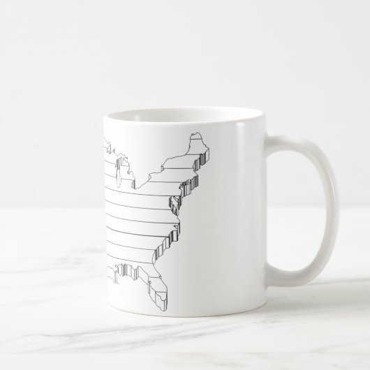 USAスケッチ コーヒーマグカップ (右)