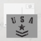 USAスターズ&ストライプ ポストカード (正面/裏面)
