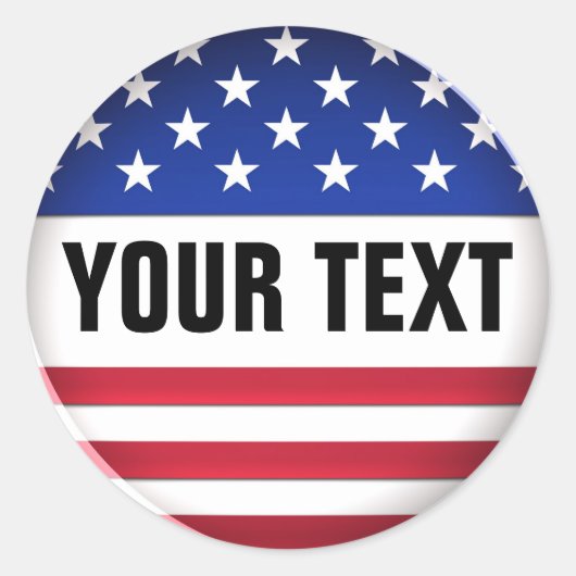 USAステッカスタマイズク ラウンドシール (正面)