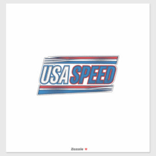 USAスピードレーシング愛国ヴィンテージベクターデザイン1 シール