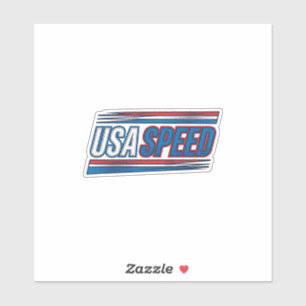 USAスピードレーシング愛国ヴィンテージベクターデザイン_1 シール