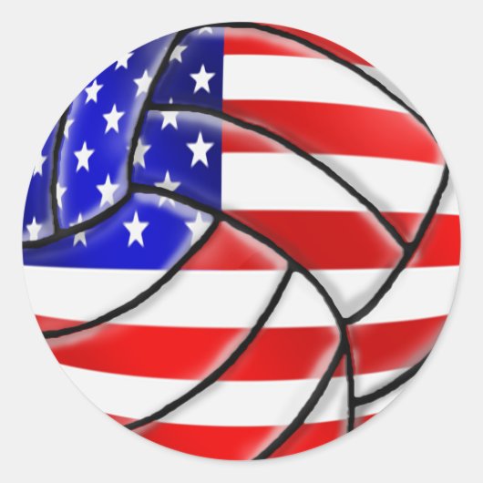 USAスポーツ – USAバレーボールボール ラウンドシール (正面)