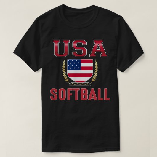 USAソフトボール – Tシャツ (デザイン正面)